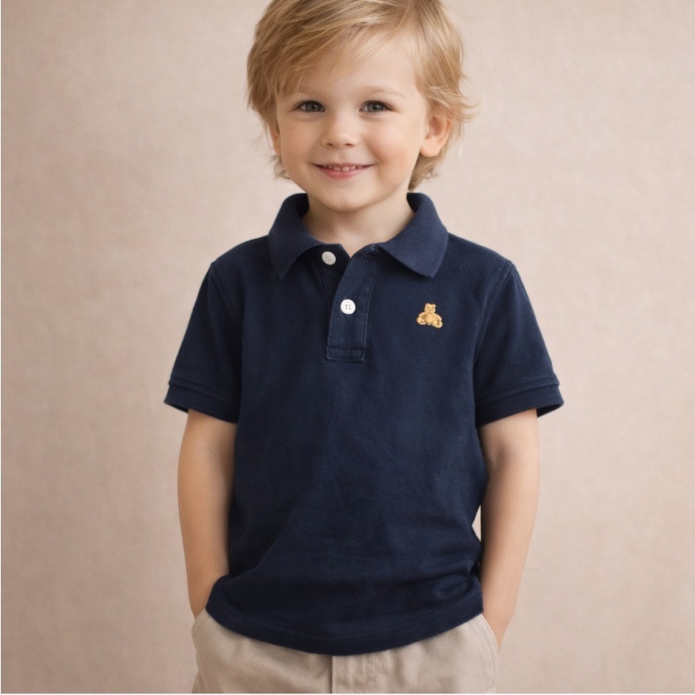 Baby Gap Navy Polo Shirt Toddler Size 2T Classic Preppy Collared Shirt